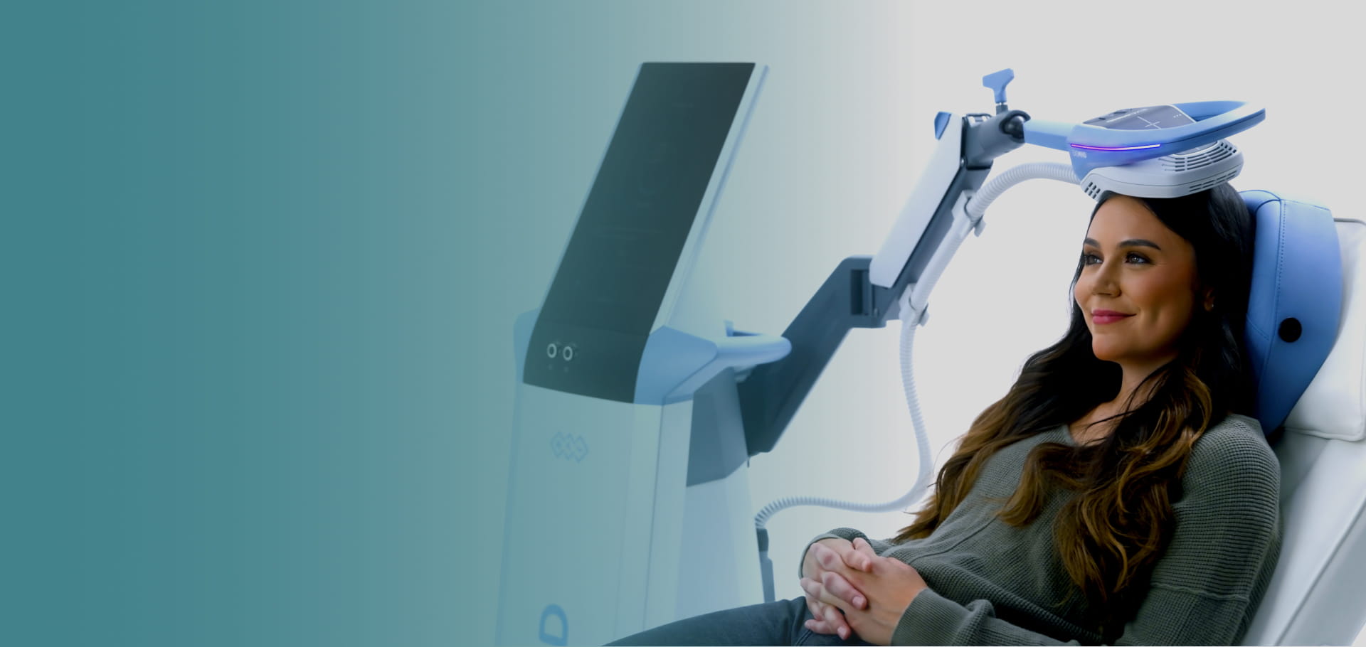 A patient receiving advanced therapy for mental wellness